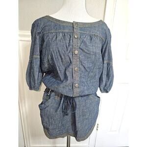 Apple Bottom Jeans Jumper Tunic with Drawstring Women's Large